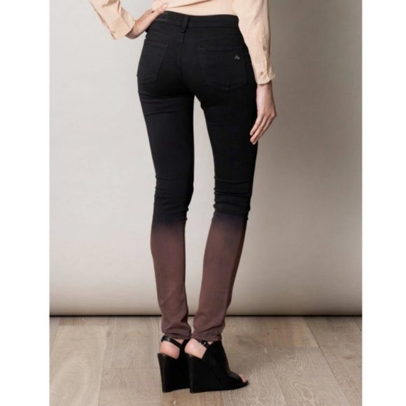 Rag & Bone Mauve ombré Skinny Jeans - Picture 2 of 10